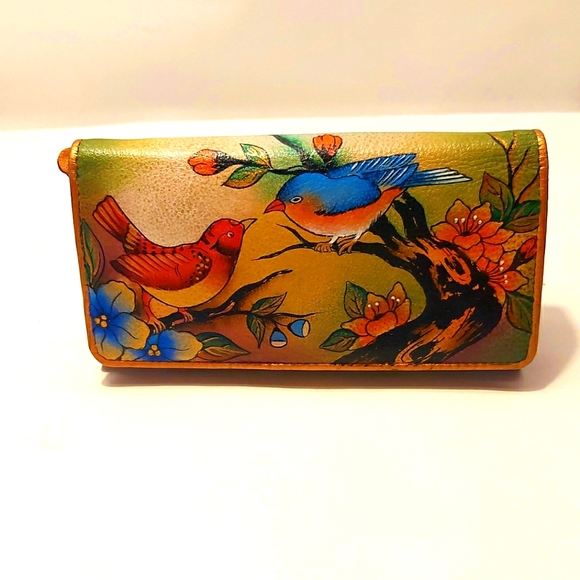 Anuschka Handbags - BEAUTIFUL HANDPAINTED LEATHER WALLET
